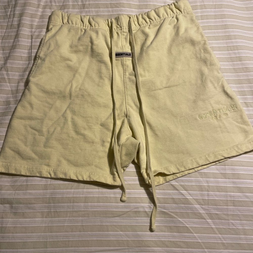 Fear Of God Essentials Yellow Shorts